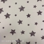 Бязь Звезды на светлом фоне (Мерный лоскут)-1.85