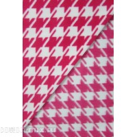 Флис Гусиные Лапки малиновые (Мерный лоскут)