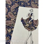 Милано Пейсли голубые тона