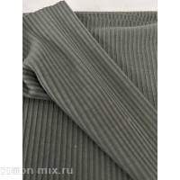 Трикотаж Лапша цвет Серый хаки