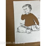 Футер трехниточный с начесом Сафари