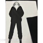 Алова на флисе (софтшелл)  черного цвета