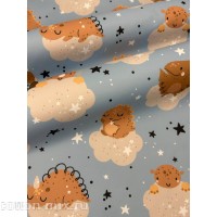 Мембранная ткань Dino на голубом