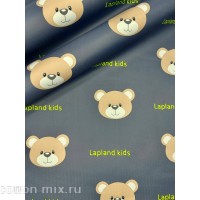 Мембранная ткань Lapland мишки на сером