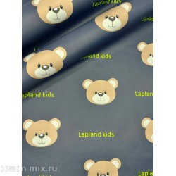 Мембранная ткань Lapland мишки на сером